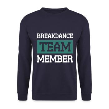 Équipe de breakdance - Sweat-shirt Unisexe - marine - Devant - Alina (178cm) & Michal (187cm)