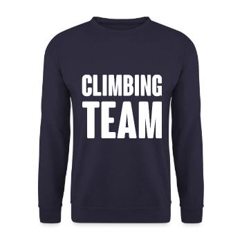 Climbing Team - Unisex Pullover - Navy - Vorne - Alina (178cm) & Michal (187cm)