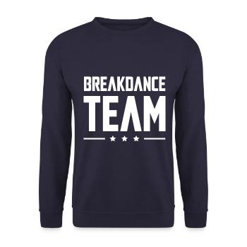 Équipe de breakdance - Sweat-shirt Unisexe - marine - Devant - Alina (178cm) & Michal (187cm)