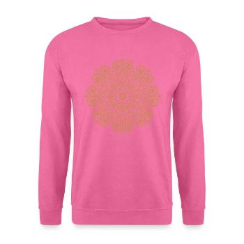 Mandala Gelb - Unisex Pullover - Pink - Vorne