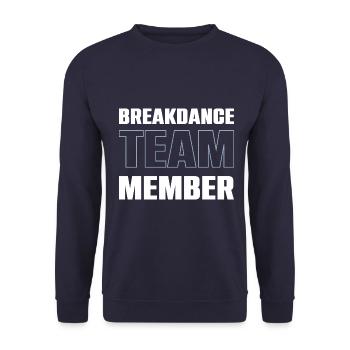 Équipe de breakdance - Sweat-shirt Unisexe - marine - Devant - Alina (178cm) & Michal (187cm)