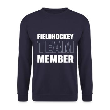 Fieldhockey Team - Unisex Pullover - Navy - Vorne - Alina (178cm) & Michal (187cm)