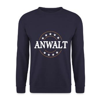 Anwalt Beruf - Unisex Pullover - Navy - Vorne - Alina (178cm) & Michal (187cm)