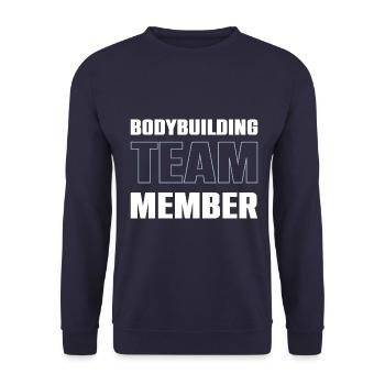 Équipe de musculation - Sweat-shirt Unisexe - marine - Devant - Alina (178cm) & Michal (187cm)