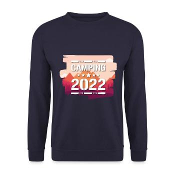 Camping 2022 - Unisex Sweatshirt - navy - Front - Alina (178cm) & Michal (187cm)