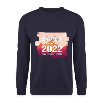 Austria 2022 - Unisex Sweatshirt - navy - Front - Alina (178cm) & Michal (187cm)