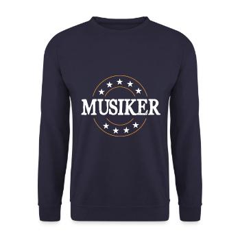 Musiker Beruf - Unisex Pullover - Navy - Vorne - Alina (178cm) & Michal (187cm)