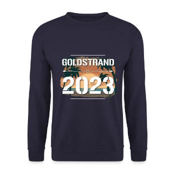 Golden Sands 2023 - Unisex Sweatshirt - navy - Front - Alina (178cm) & Michal (187cm)
