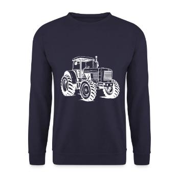 Tractor Symbol - Unisex Sweatshirt - navy - Front - Alina (178cm) & Michal (187cm)