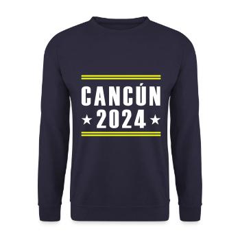 Cancún 2024 - Sweat-shirt Unisexe - marine - Devant - Alina (178cm) & Michal (187cm)