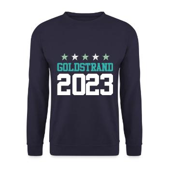 Golden Sands 2023 - Unisex Sweatshirt - navy - Front - Alina (178cm) & Michal (187cm)