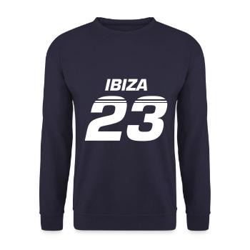 Ibiza 23 - Unisex Sweatshirt - navy - Front - Alina (178cm) & Michal (187cm)