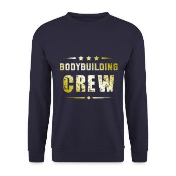 Equipe de musculation - Sweat-shirt Unisexe - marine - Devant - Alina (178cm) & Michal (187cm)