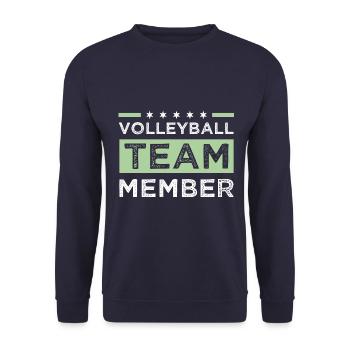 Volleyball Team - Unisex Pullover - Navy - Vorne - Alina (178cm) & Michal (187cm)