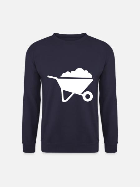 Wheelbarrow symbol - Unisex Sweatshirt - navy