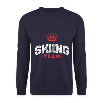 Équipe de ski - Sweat-shirt Unisexe - marine - Devant - Alina (178cm) & Michal (187cm)