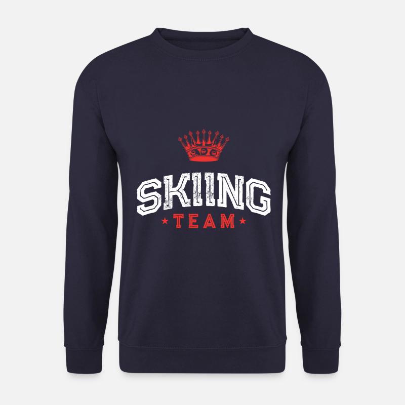 Skiing Team - Unisex Pullover - Navy