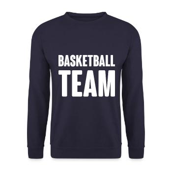 Équipe de basket-ball - Sweat-shirt Unisexe - marine - Devant - Alina (178cm) & Michal (187cm)