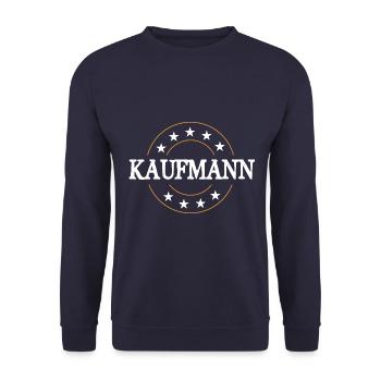 Kaufmann Beruf - Unisex Pullover - Navy - Vorne - Alina (178cm) & Michal (187cm)