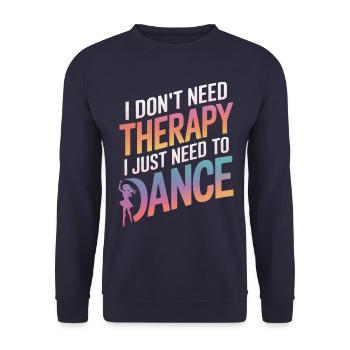 Tanzen Tänzer Tanzen - Unisex Pullover - Navy - Vorne - Alina (178cm) & Michal (187cm)