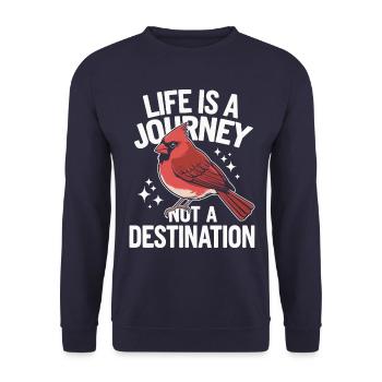 Cardinal Red Cardinal Vogel Red Cardinal - Unisex Sweatshirt - navy - Front - Alina (178cm) & Michal (187cm)