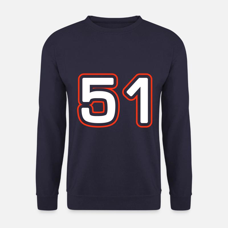 51 Zahl Symbol - Unisex Pullover - Navy