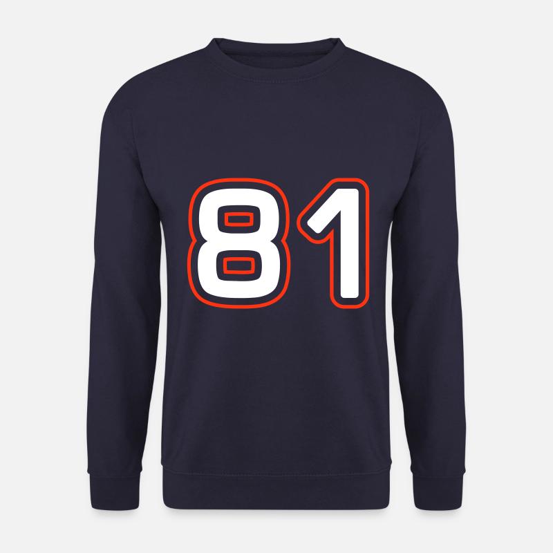 81 Zahl Symbol - Unisex Pullover - Navy