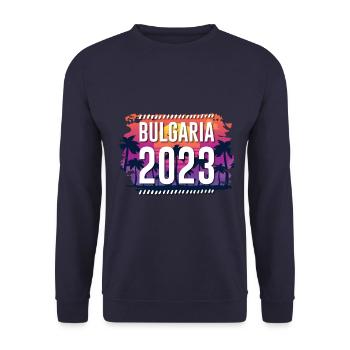Bulgarien 2023 - Unisex Pullover - Navy - Vorne - Alina (178cm) & Michal (187cm)