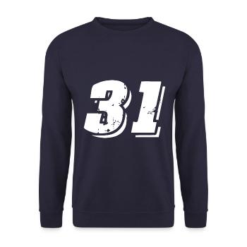 31 Symbole numérique - Sweat-shirt Unisexe - marine - Devant - Alina (178cm) & Michal (187cm)