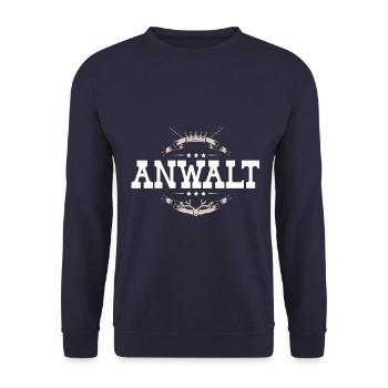 Anwalt Beruf - Unisex Pullover - Navy - Vorne - Alina (178cm) & Michal (187cm)