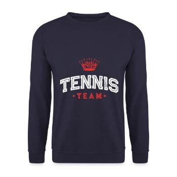 Tennis Team - Unisex Pullover - Navy - Vorne - Alina (178cm) & Michal (187cm)