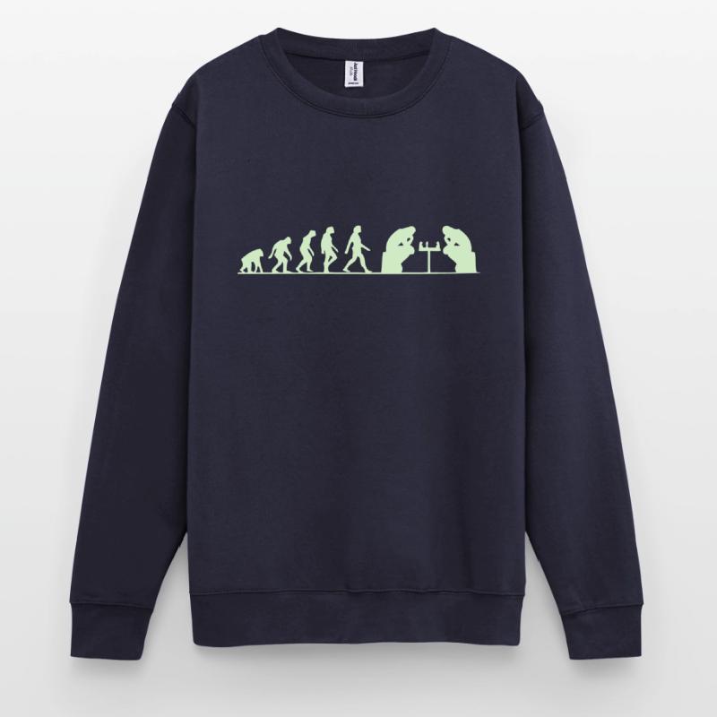 évolution échec Sweat-shirt Unisexe