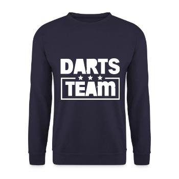 Darts Team Bunt - Unisex Sweatshirt - navy - Front - Alina (178cm) & Michal (187cm)