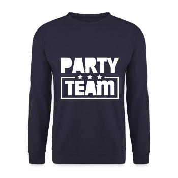 Party Team Colorful - Unisex Sweatshirt - navy - Front - Alina (178cm) & Michal (187cm)