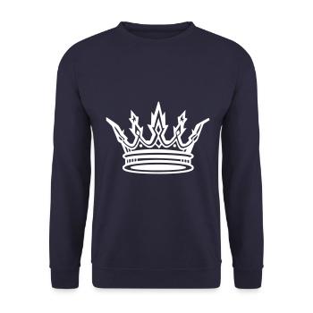 Crown Royal Symbol - Unisex Sweatshirt - navy - Front - Alina (178cm) & Michal (187cm)
