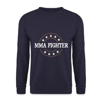 MMA Fighter Mixed Martial Arts - Unisex Pullover - Navy - Vorne - Alina (178cm) & Michal (187cm)