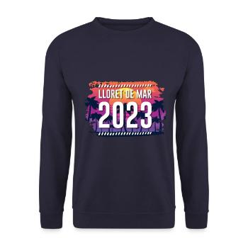 Lloret De Mar 2023 - Unisex Pullover - Navy - Vorne - Alina (178cm) & Michal (187cm)