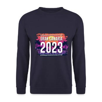 Grande Canarie 2023 (Garantie du prix le plus bas) - Sweat-shirt Unisexe - marine - Devant - Alina (178cm) & Michal (187cm)