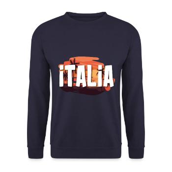 Italia - Unisex Pullover - Navy - Vorne - Alina (178cm) & Michal (187cm)
