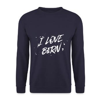 J’aime Berne - Sweat-shirt Unisexe - marine - Devant - Alina (178cm) & Michal (187cm)