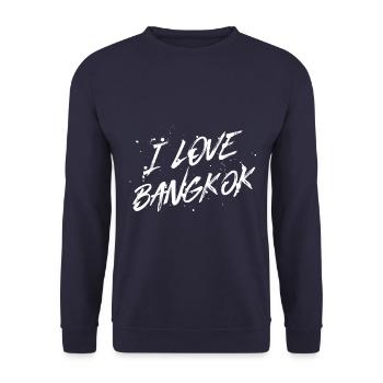 J’aime Bangkok - Sweat-shirt Unisexe - marine - Devant - Alina (178cm) & Michal (187cm)