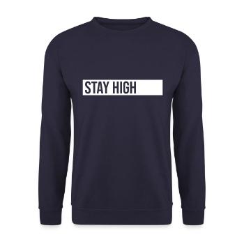 Restez haut - Sweat-shirt Unisexe - marine - Devant - Alina (178cm) & Michal (187cm)