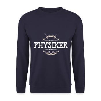 Physiker Beruf - Unisex Pullover - Navy - Vorne - Alina (178cm) & Michal (187cm)