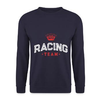 Racing Team - Unisex Sweatshirt - navy - Front - Alina (178cm) & Michal (187cm)