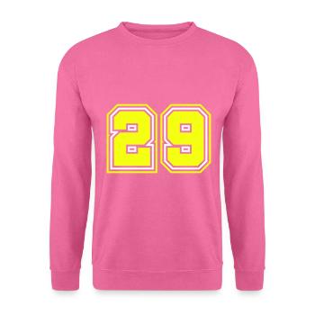 29 Zahl symbol - Unisex Pullover - Pink - Vorne