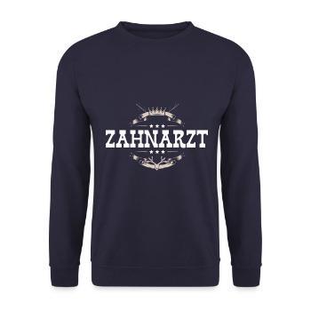 Zahnarzt Beruf - Unisex Pullover - Navy - Vorne - Alina (178cm) & Michal (187cm)