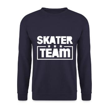 Patineur Équipe Patinage Coloré - Sweat-shirt Unisexe - marine - Devant - Alina (178cm) & Michal (187cm)