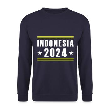 Indonesia 2024 - Unisex Pullover - Navy - Vorne - Alina (178cm) & Michal (187cm)