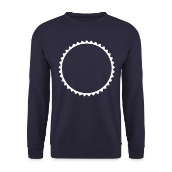 kreis symbol leer - Unisex Pullover - Navy - Vorne - Alina (178cm) & Michal (187cm)