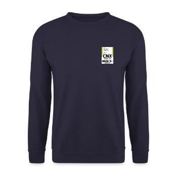 Flughafen Reise Etikett Aufkleber Chiang Mai CNX - Unisex Pullover - Navy - Vorne - Alina (178cm) & Michal (187cm)